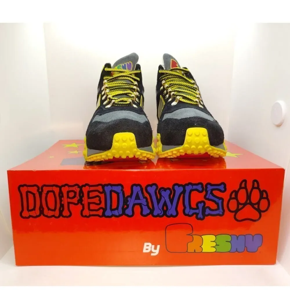 Freshy Dope Dawgs Fashion Mens NEW w/Box Villian Black Hi-Top Sneakers - sz. 8